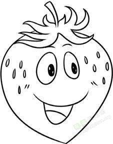 简笔画吃瓜果的人